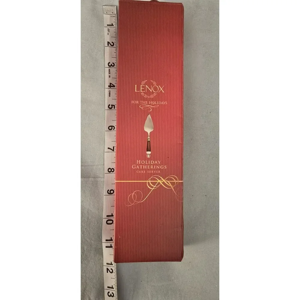 Lenox Holiday Gatherings Stainless Cake Server‎  New!